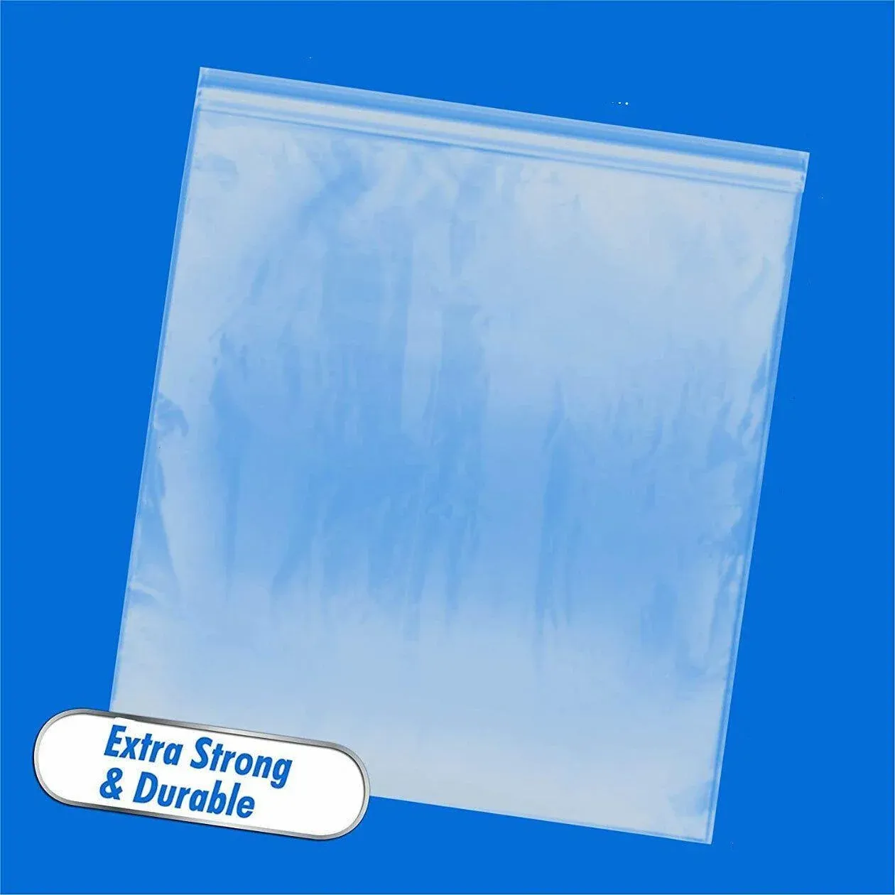 100X Bulk Clear Resealable PE Plastic Zip Bags - 16*24cm 100PCS โ image 3