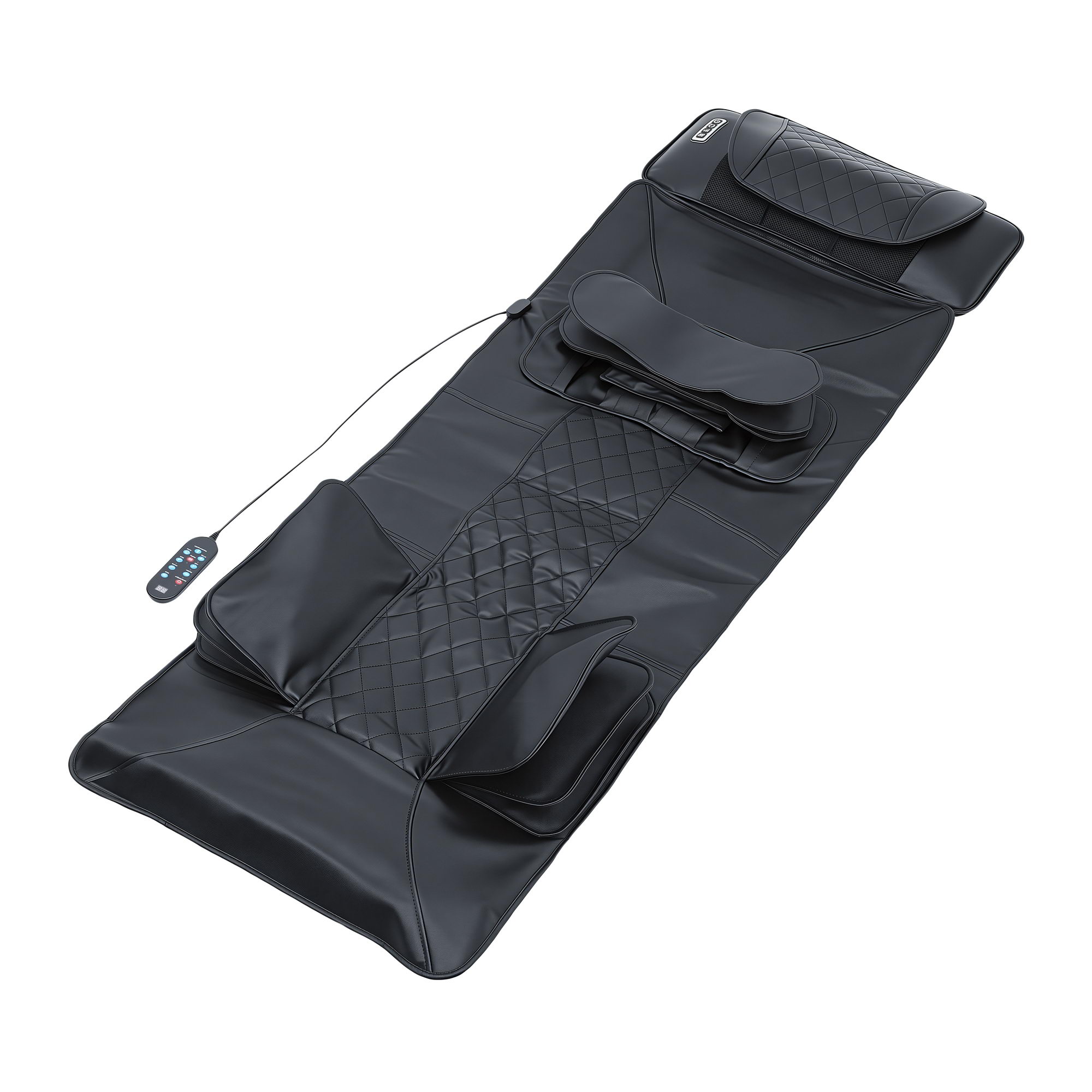 Livemor Massage Mat Heated Kneading Neck Massager Lumbar Airbag Stretch