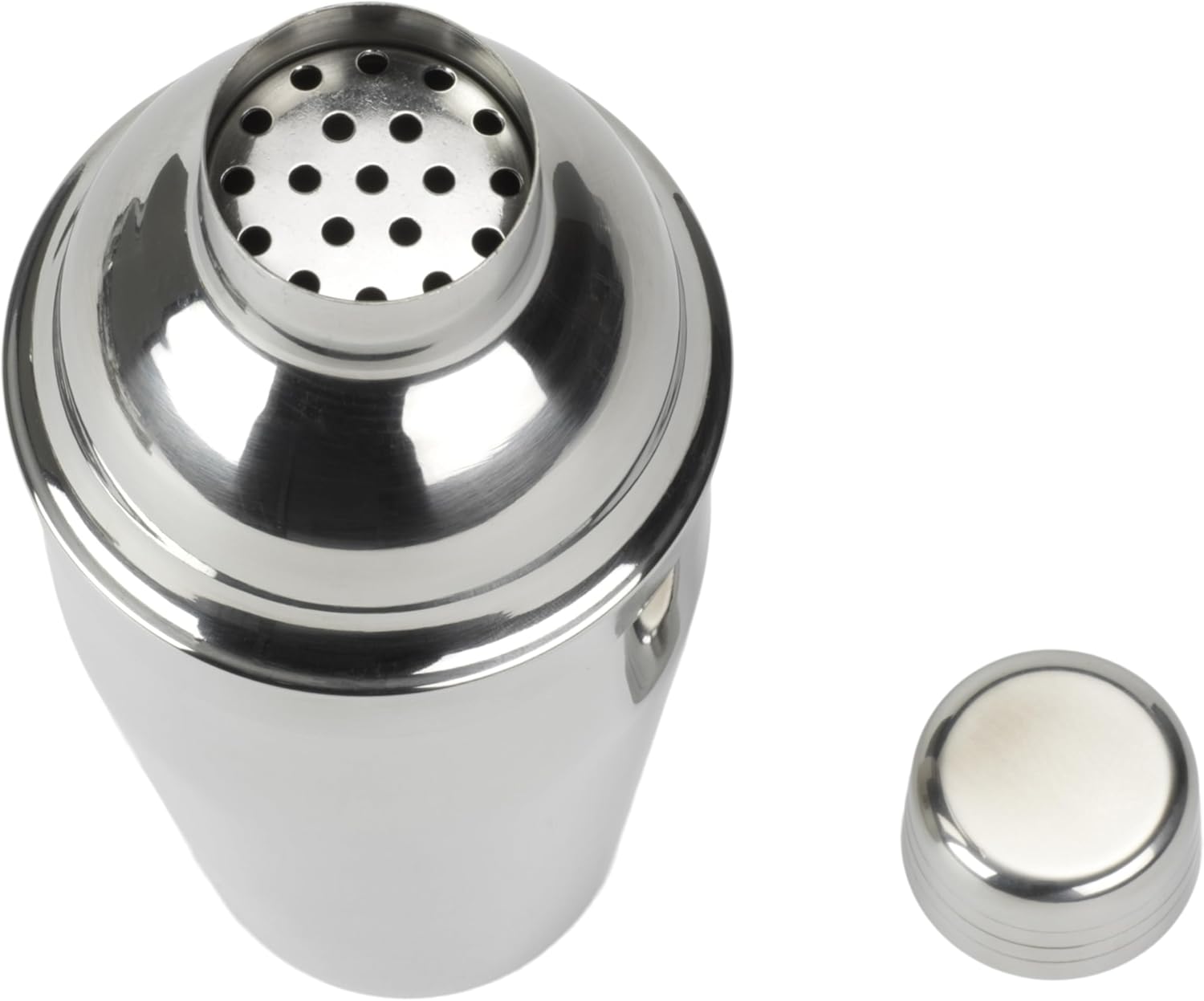 Gourmet 16oz Stainless Steel Cocktail Shaker with 1oz Jigger Cap, Bar Tool with Built-in Strainer, Freezer Safe Drink Mixer, Professional Shaker for Cocktails β image 3
