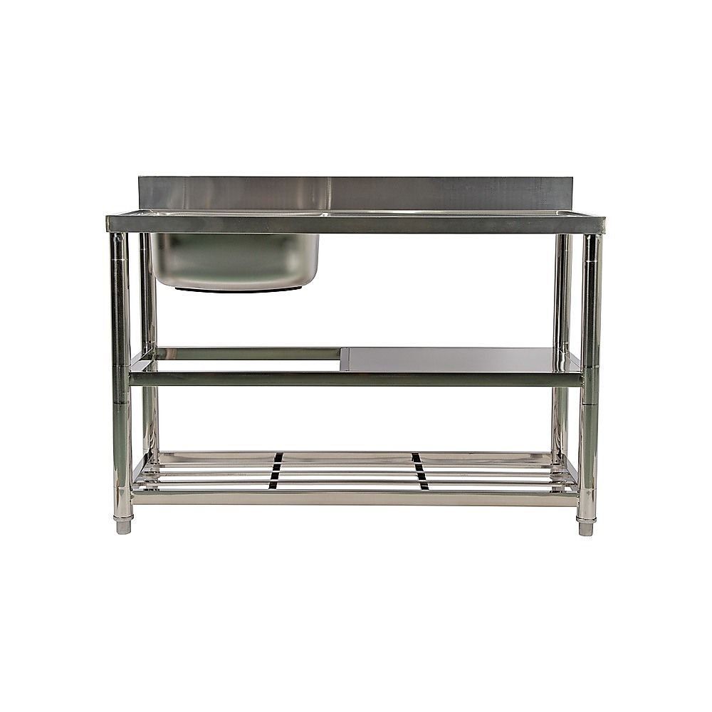Freestanding Stainless Steel Kitchen Sink 120 × 50 × 79cm – Commercial Utility Wash Basin — image 6