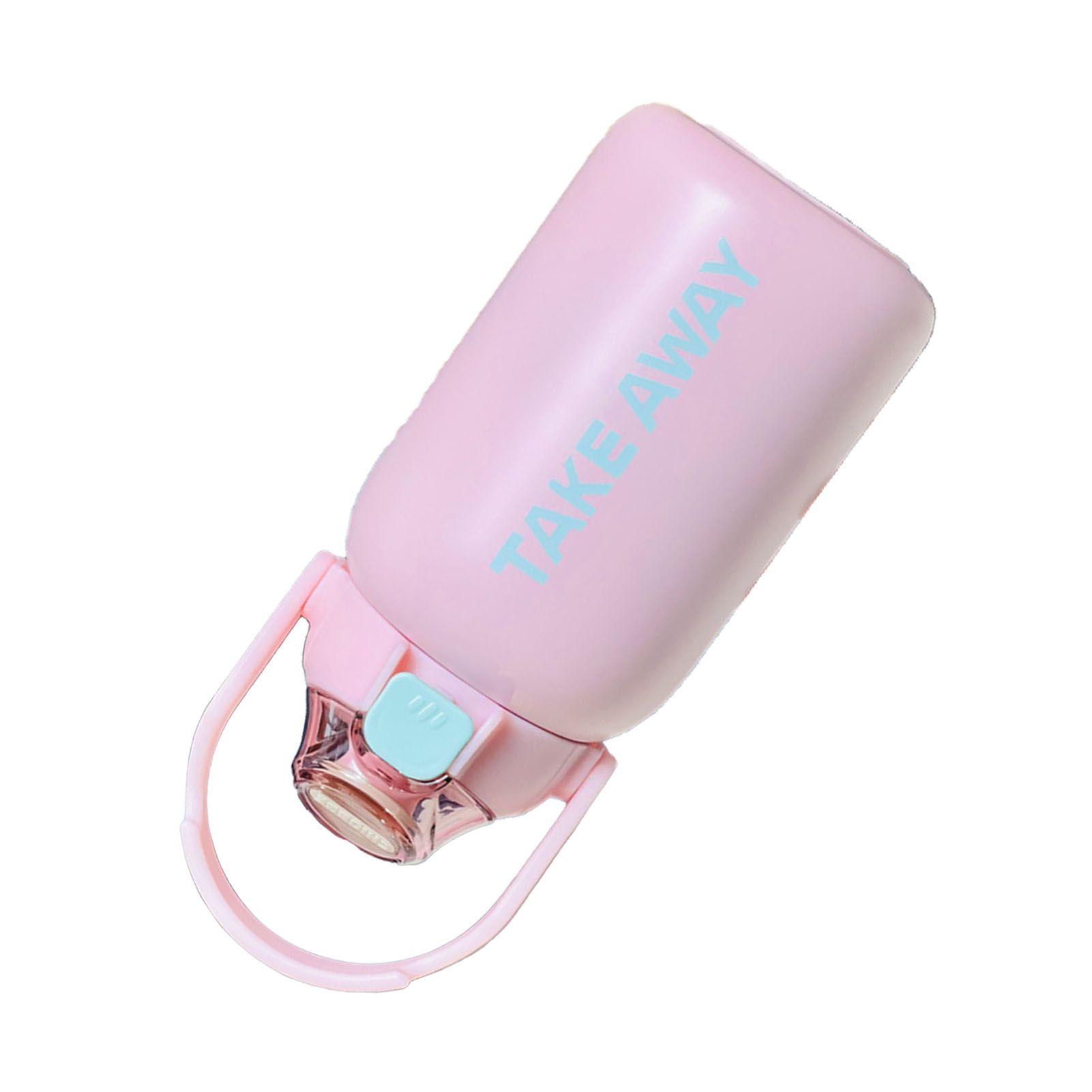 850ml Insulated Water Bottle Large Capacity with Bounce Cap Straw Winter Insulated Cup for Outdoor Pink — image 3