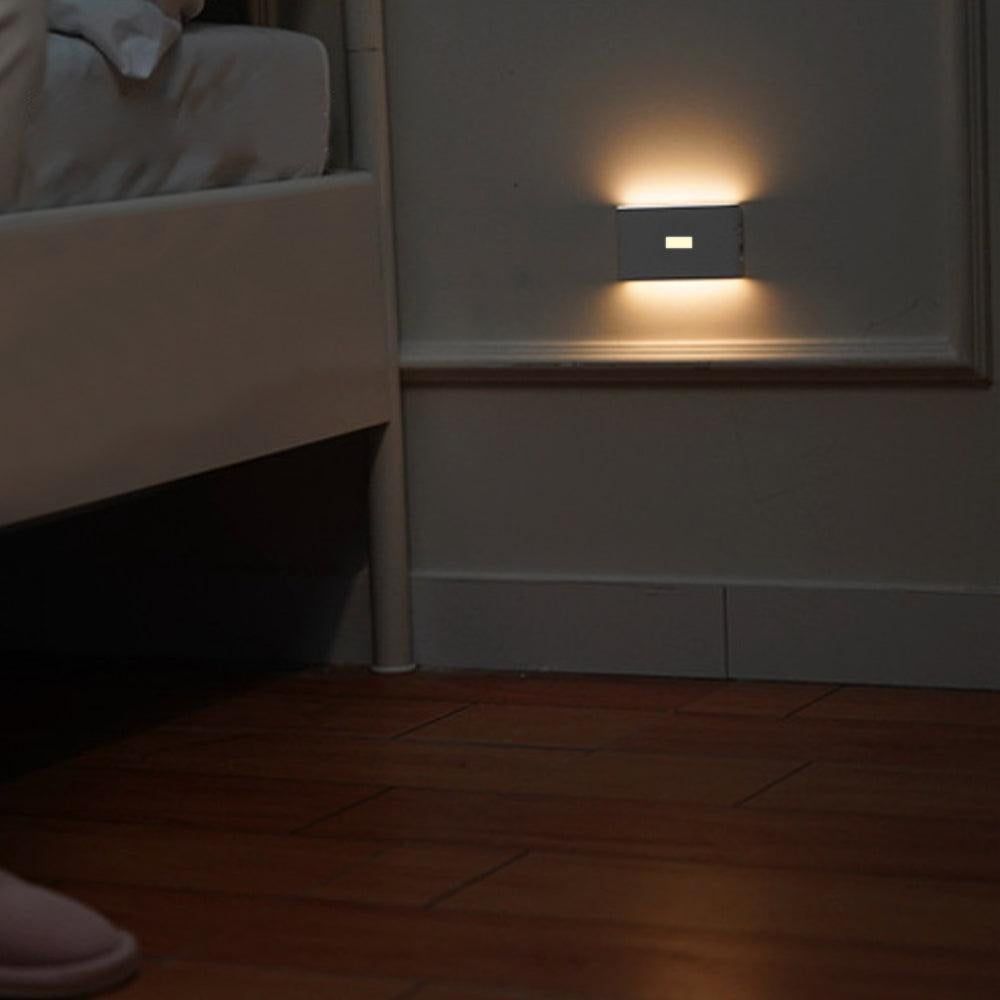 2Pcs Rechargeable LED Motion Sensor Night Light Cabinet Closet Stair Wall Lamps — image 5