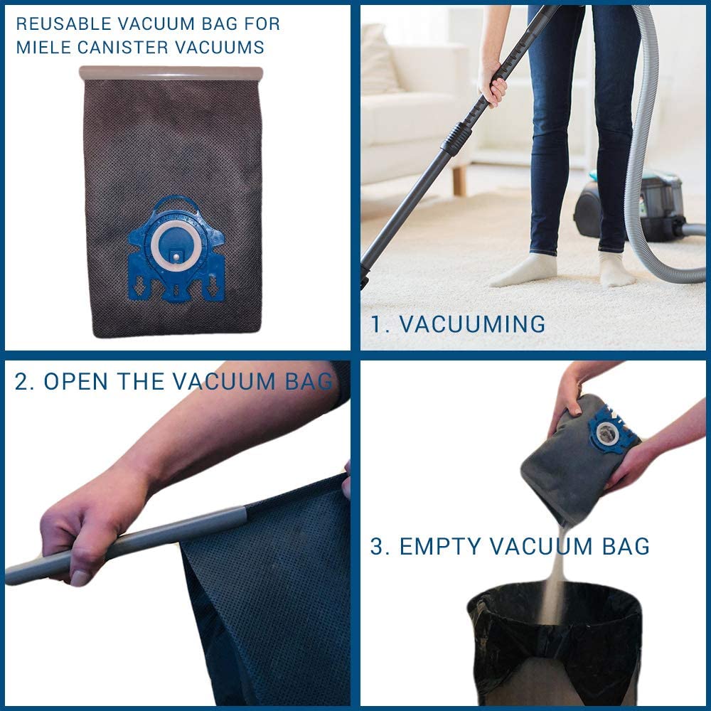Reusable Vacuum Cloth Bags for Miele GN & FJM Vacuum Cleaners — image 2