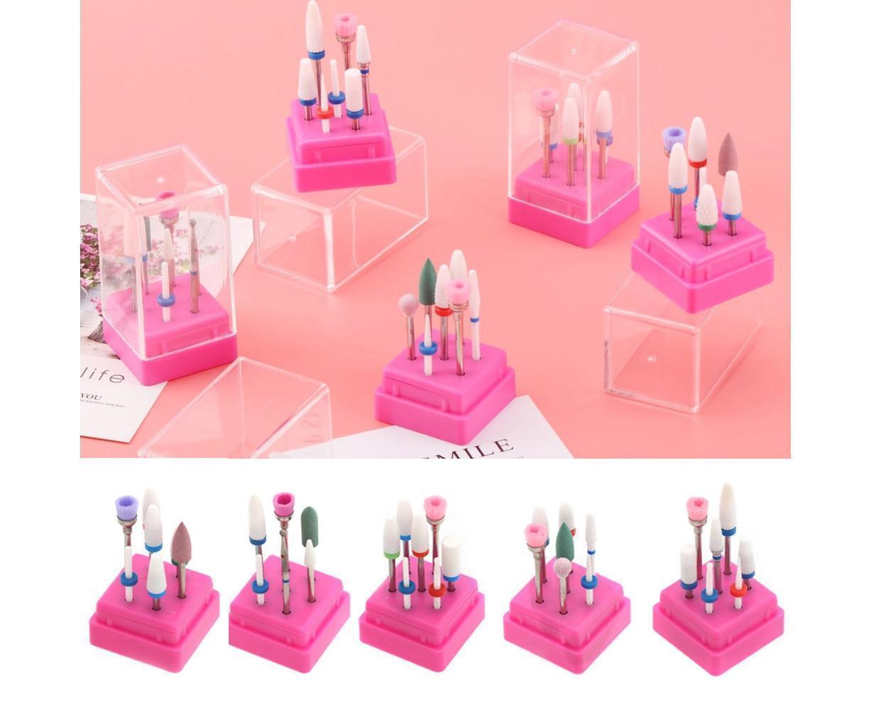 Ceramic Steel Alloy Grinding Dead Skin Removal Nail Art Drill Bit Brush Set-2# โ image 3