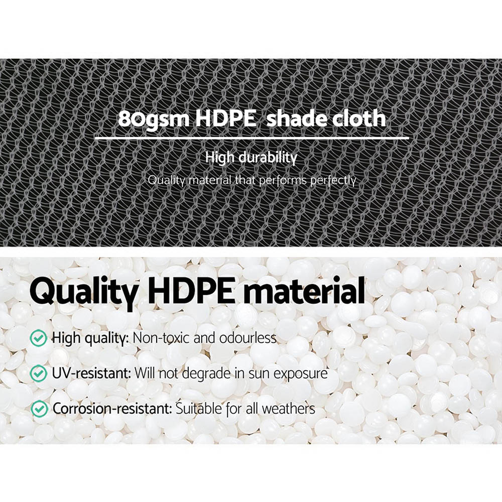 Instahut 30% Shade Cloth 3.66x30m Shadecloth Wide Heavy Duty White โ image 5