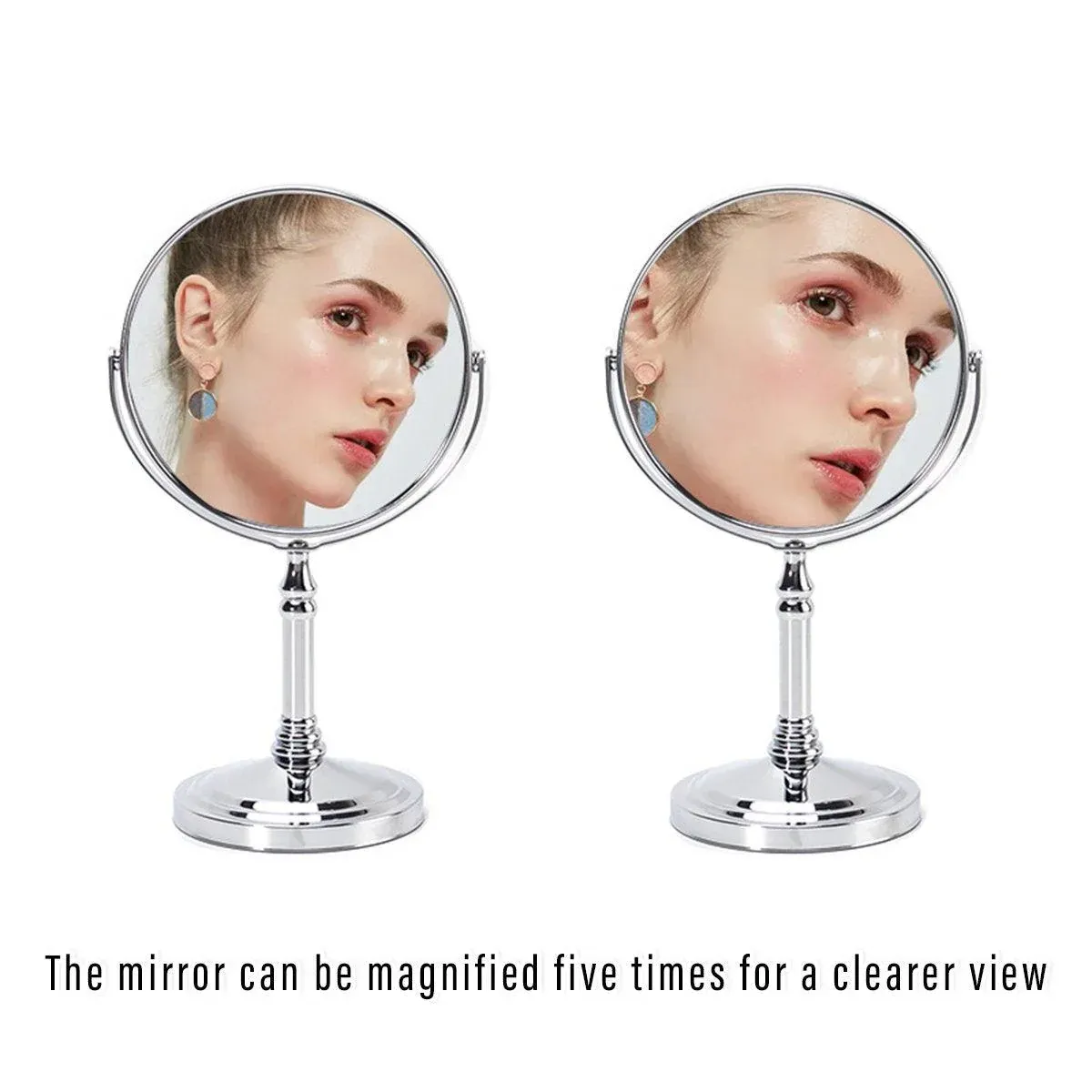 5x Magnifying HD Desktop Vanity Mirror Cosmetic Mirror for Makeup Grooming โ image 6