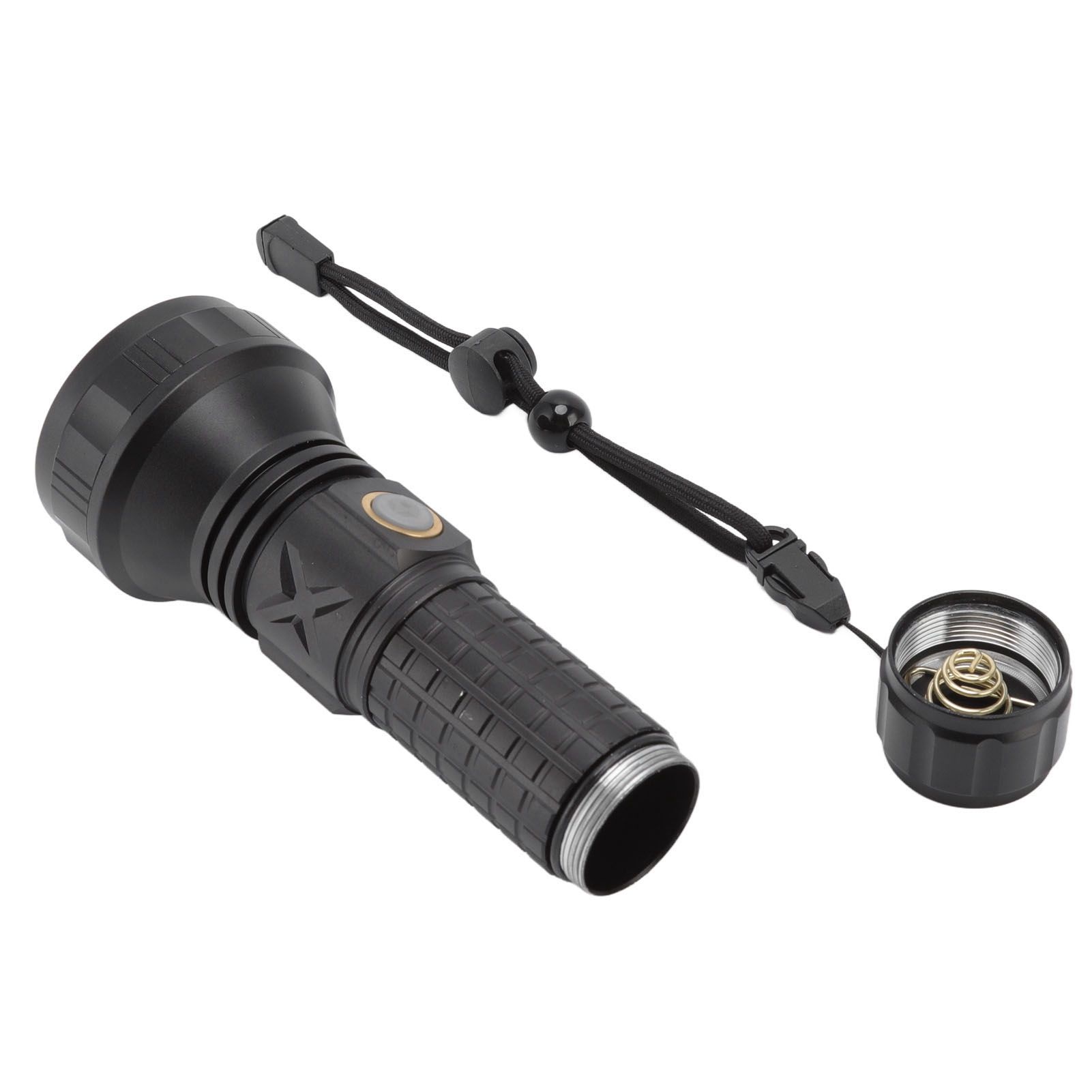 Flashlight Aluminum Alloy 8000lm Three Light Modes Waterproof Flashlight for Household Emergency Camping Hiking Traveling — image 4