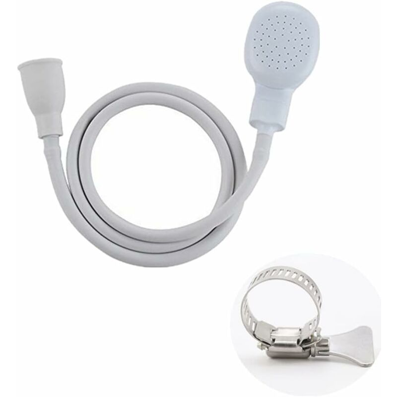 Shower Head for Bathroom Sink Mixer Hose Quick Connect Compatible with Children and Pets Shampoo Basin
