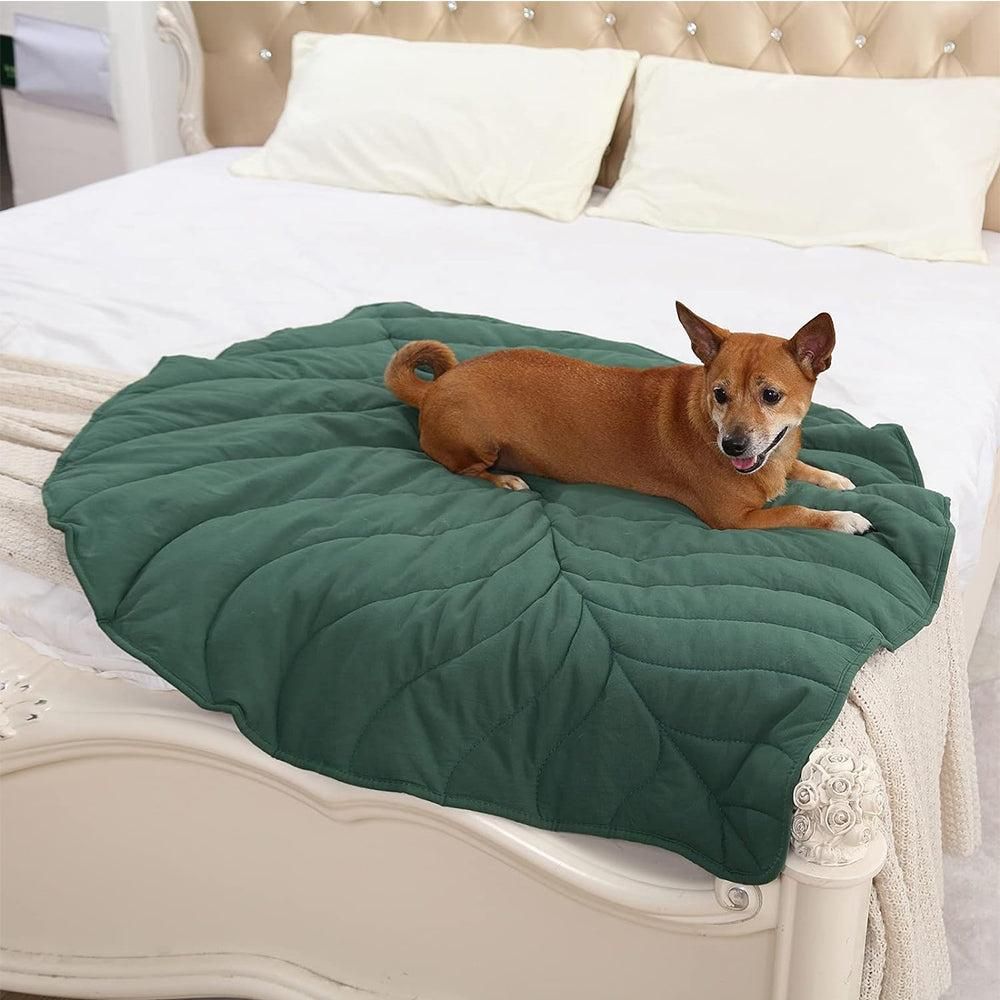 Double-Sided Available Pet Mattress Pad Leaf Shape Puppy Cat Bed Mat Style 1 — image 6