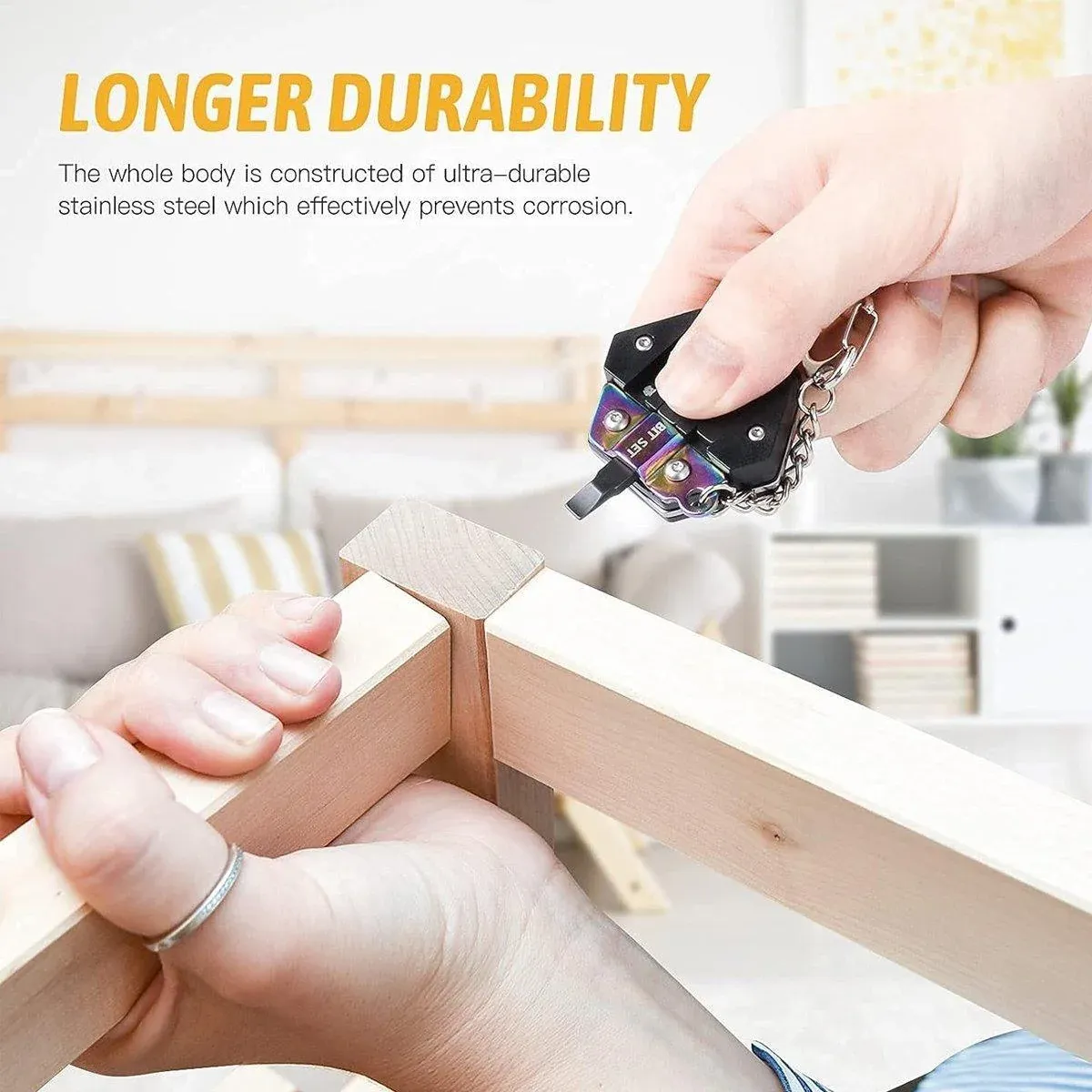 Multifunctional Hexagon Pocket Knife Outdoor Mini Tool Survival EDC Gear Kit - Multicolor โ image 6