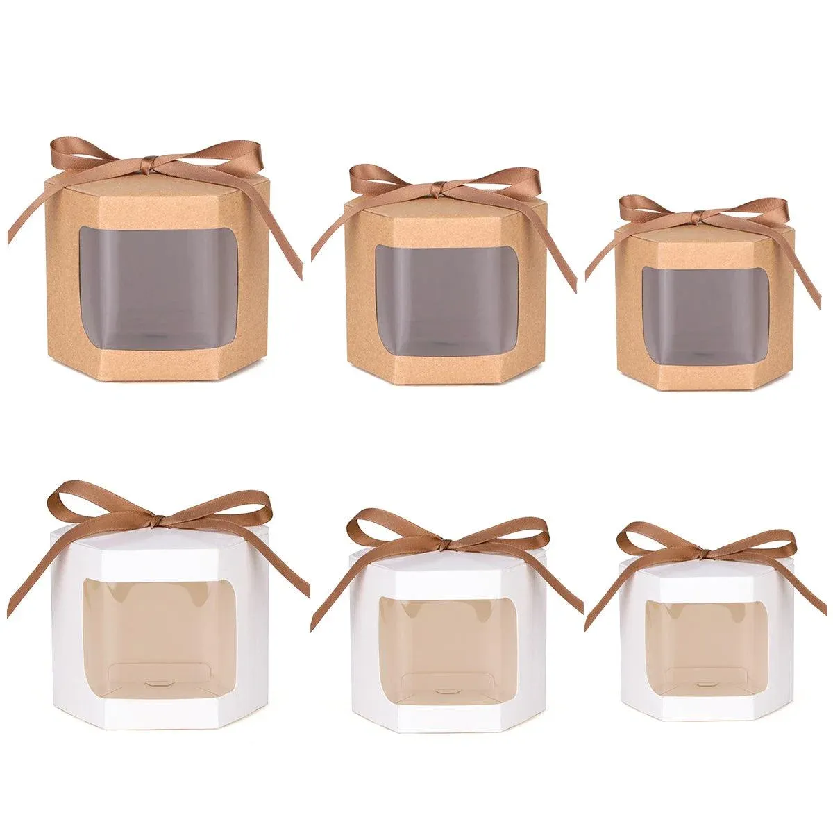 20PCS Small Gift Box Candy Storage Box Party Favor Treat Packaging Recyclable - Kraft-L โ image 3