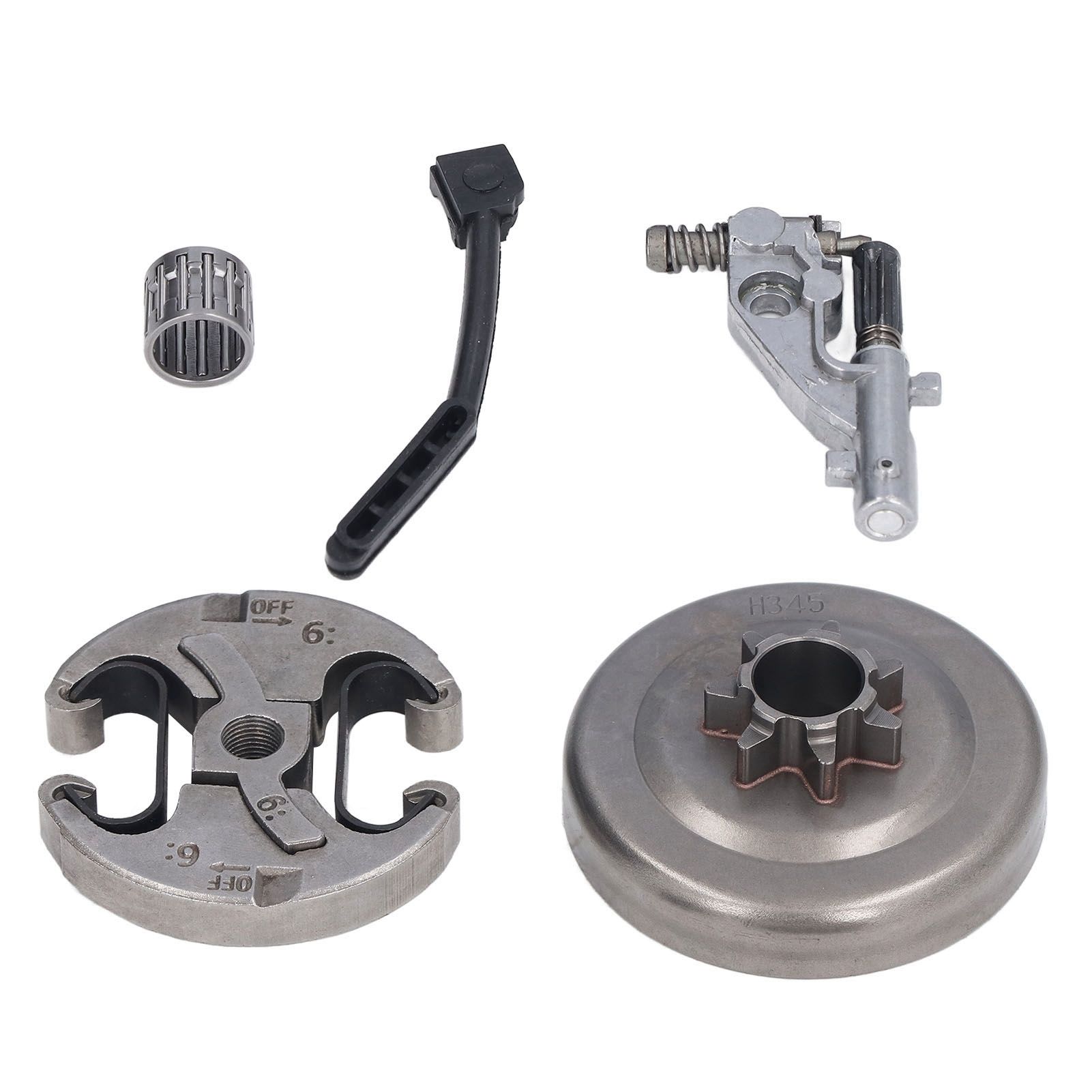 7 Teeth Clutch Drum Oil Pump Kit 17x30mm Gear Iron High Accuracy for Husqvarna 455 460 Chainsaw โ image 2