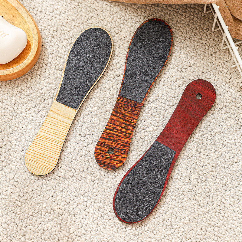Khaki Professional Pedicure Foot File 10-Pack - Double-Sided Callus Remover with Wooden Handle โ image 2