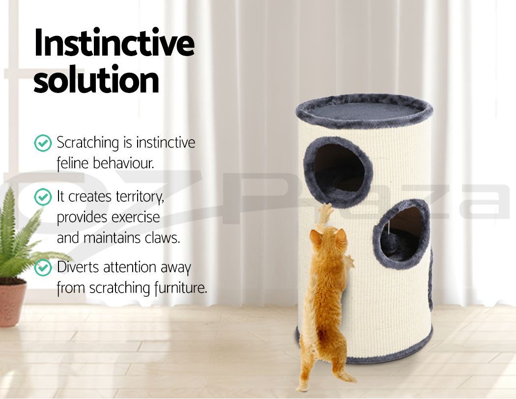 i.Pet Cat Tree 70cm Scratching Post Tower Scratcher Trees Wood Condo House Toys โ image 5