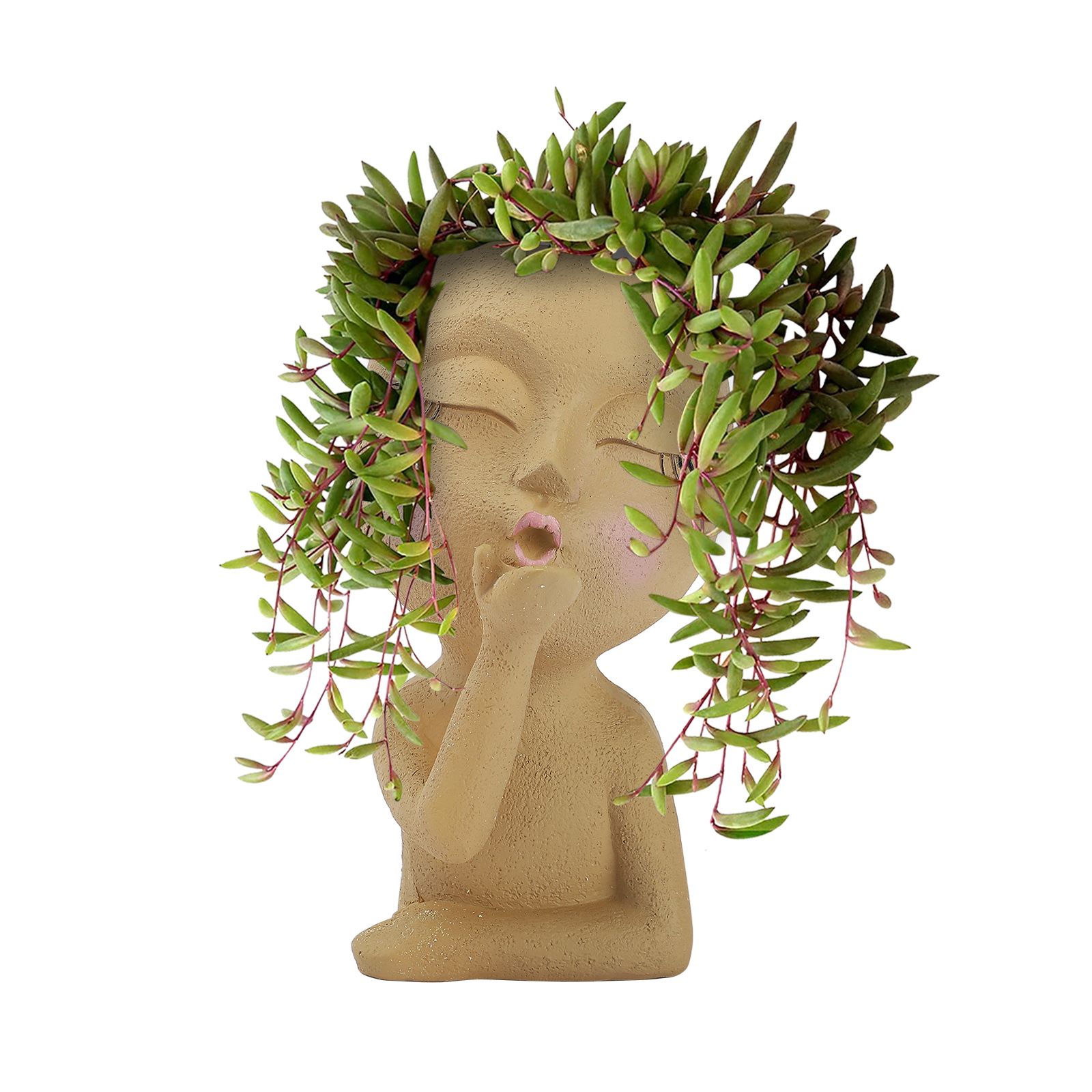 Mannequin Resin Flower Pot Face Flower Pot Garden Decoration — image 3