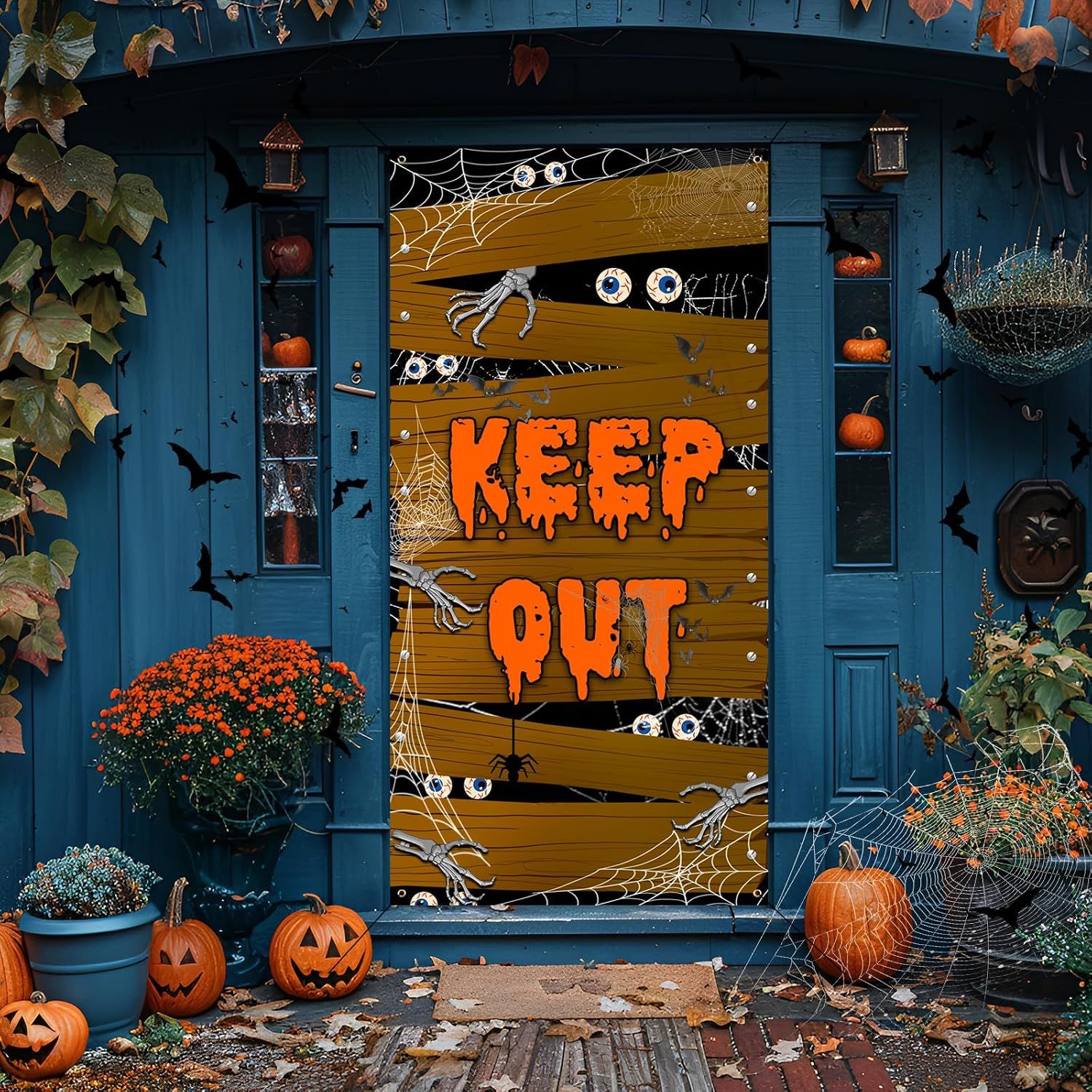 Halloween Door Cover, Scary Fabric Door Decoration for Indoor and Outdoor Halloween Parties, Front Door, Porch and Wall Decor โ image 5