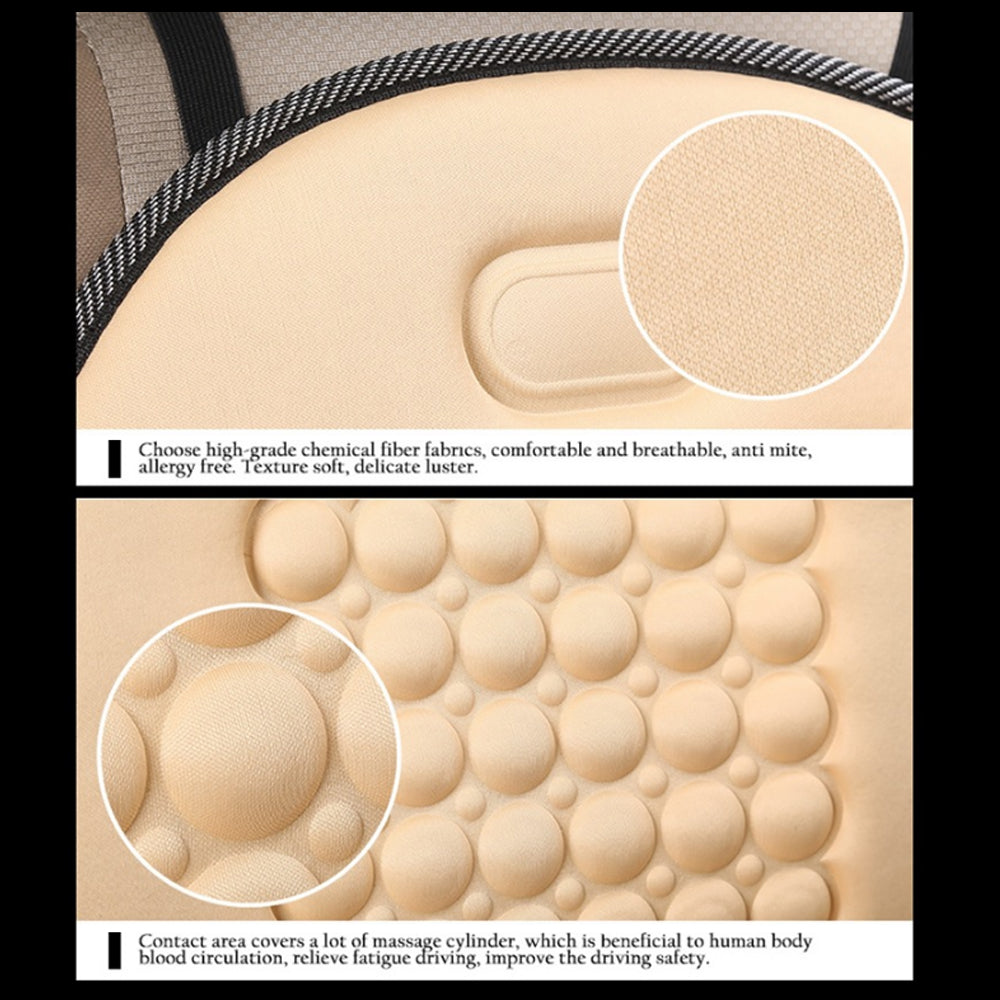 2Pack Universal Breathable Car Seat Pad Cover Mat Comfortable Chair Cushion (Beige) โ image 5