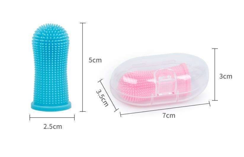 Pet Finger Toothbrush Dog Teeth Cleaning, MultiColor — image 3