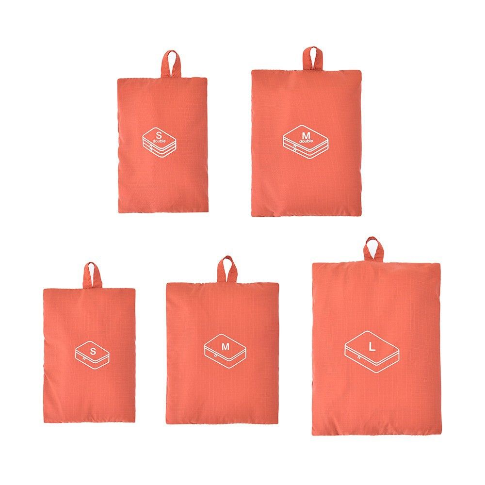 Travel Storage Hanging Bag Polyester Home Bs8003 orange (Double layer) M (about 26 x40x10cm)