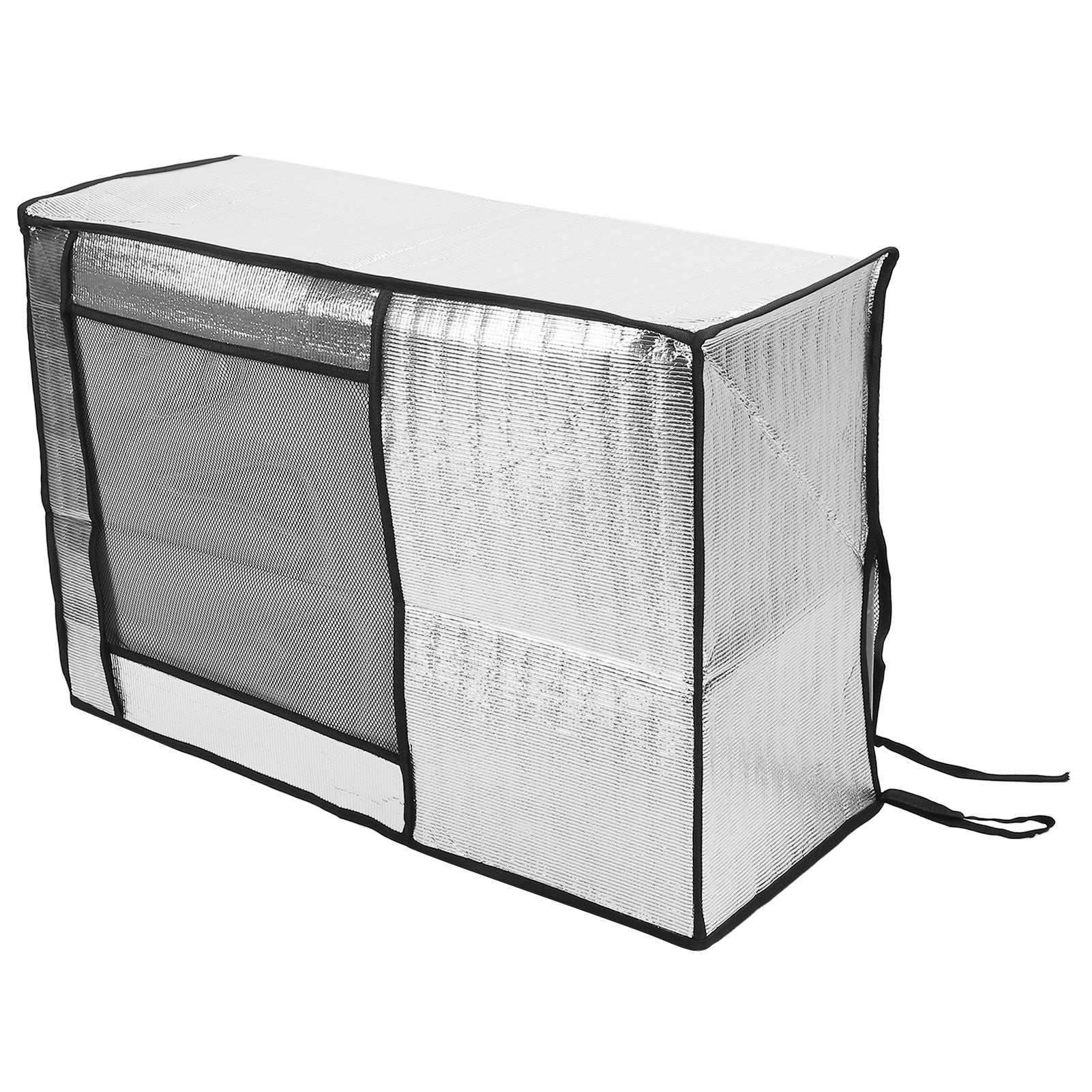 Silver AC Unit Cover Air Conditioner Unit Aluminum Foil Dustproof Rainproof Sunshield Cover 86x35x60cm / 33.9x13.8x23.6in โ image 2