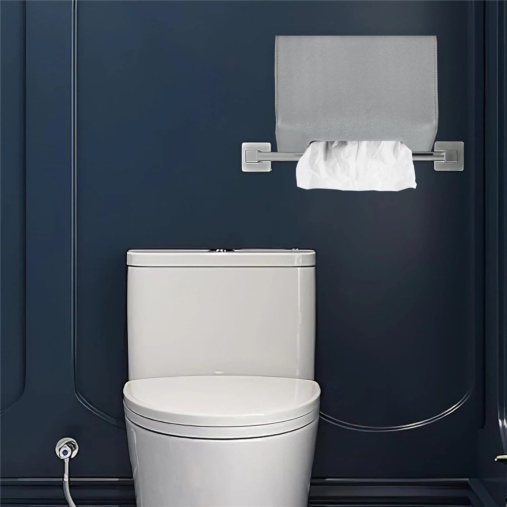 Leather Cover for Disposable Paper Hand Towel Box, Compatible with Paper Hand Towel (Gray, excluding paper) — image 4