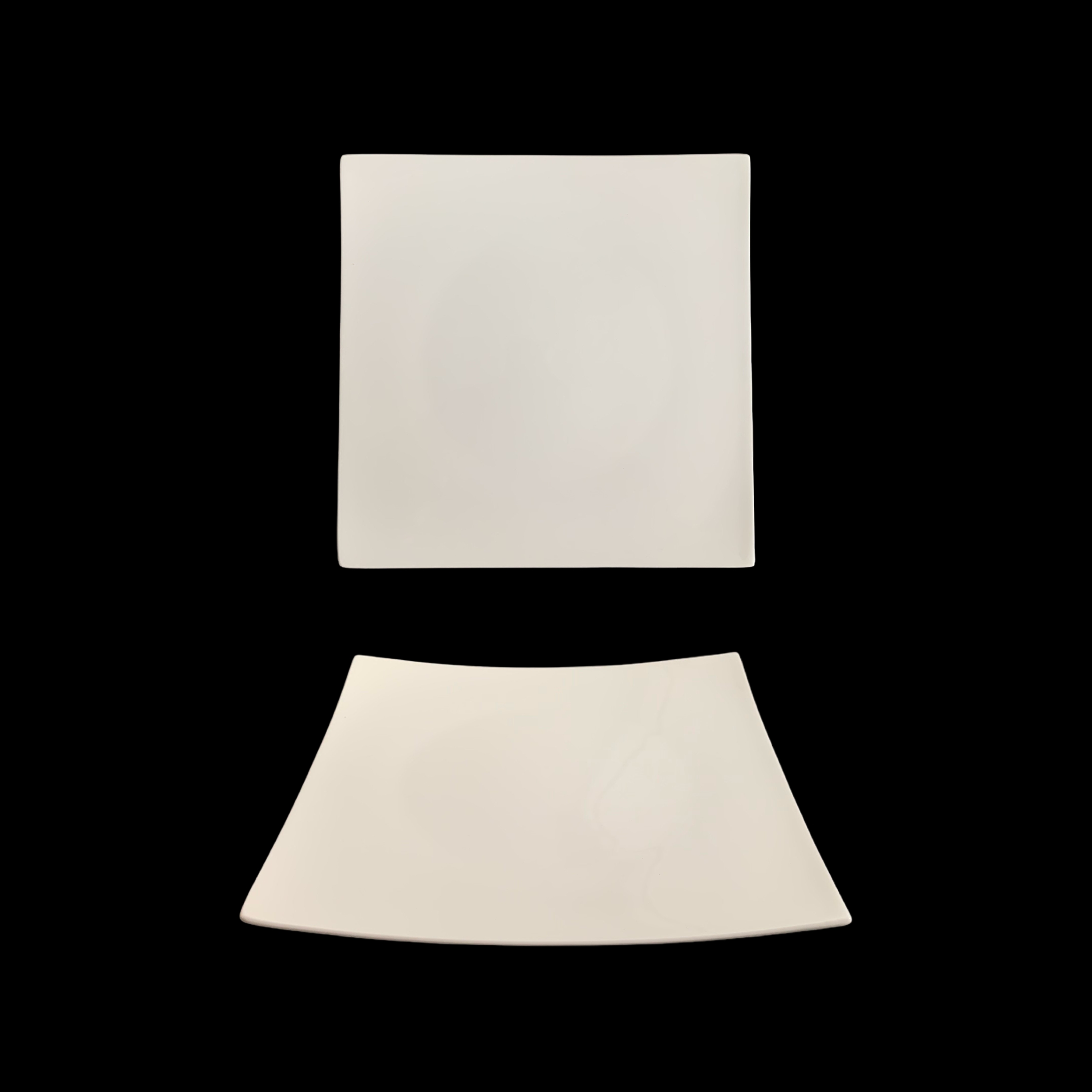 bulk 24 White New Bone China Square Side Plate 9in 22 × 2cm