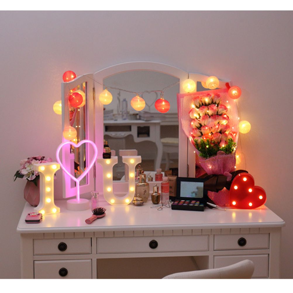 LED 26 Alphabet Letter Number Lights Ampersand and Symbol Love Heart Light Up Sign Lamp For Love Wedding Home Party Holiday Bar Decoration — image 5