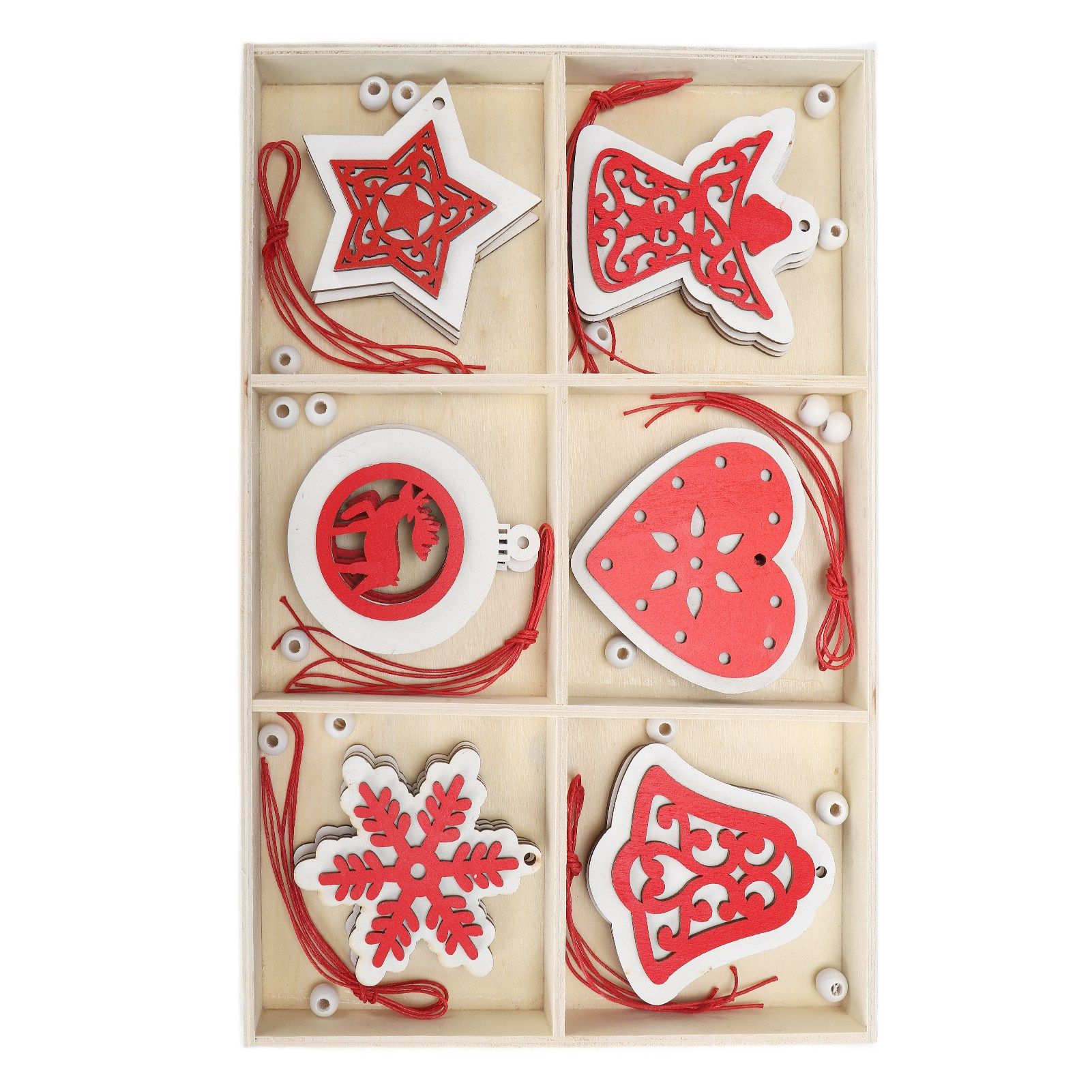 Wooden Hanging Ornaments DIY Christmas Tree Decorative Pendants Decoration AccessoriesJM02034 — image 6