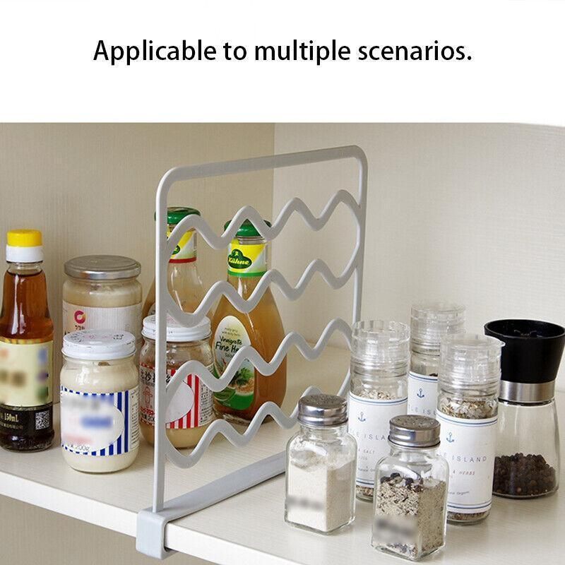 4PCS Clip-On Closet Shelf Dividers Wardrobe Organizer for Clothes and Cabinets โ image 4