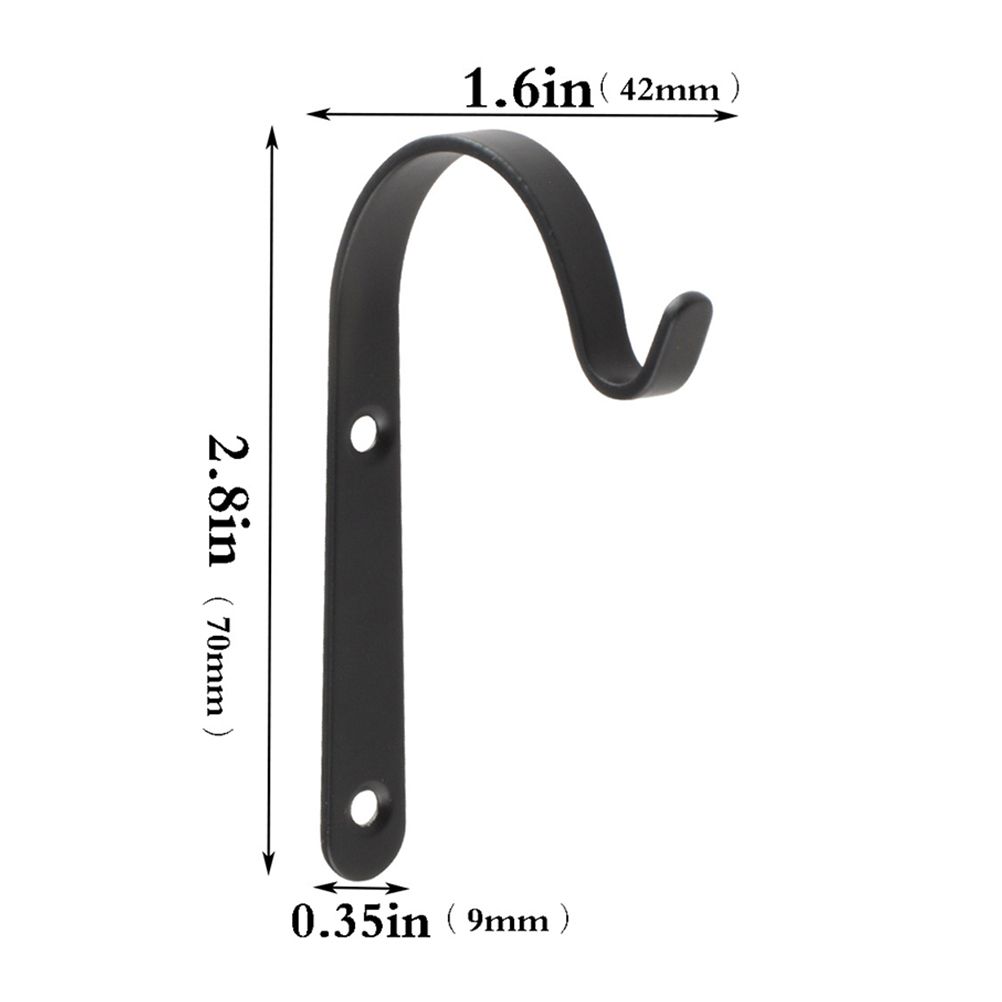 4PCS Garden Plant Wall Mounted Metal Hanging Bracket Decorative Plant Hanger for Bird Feeders Planters — image 3
