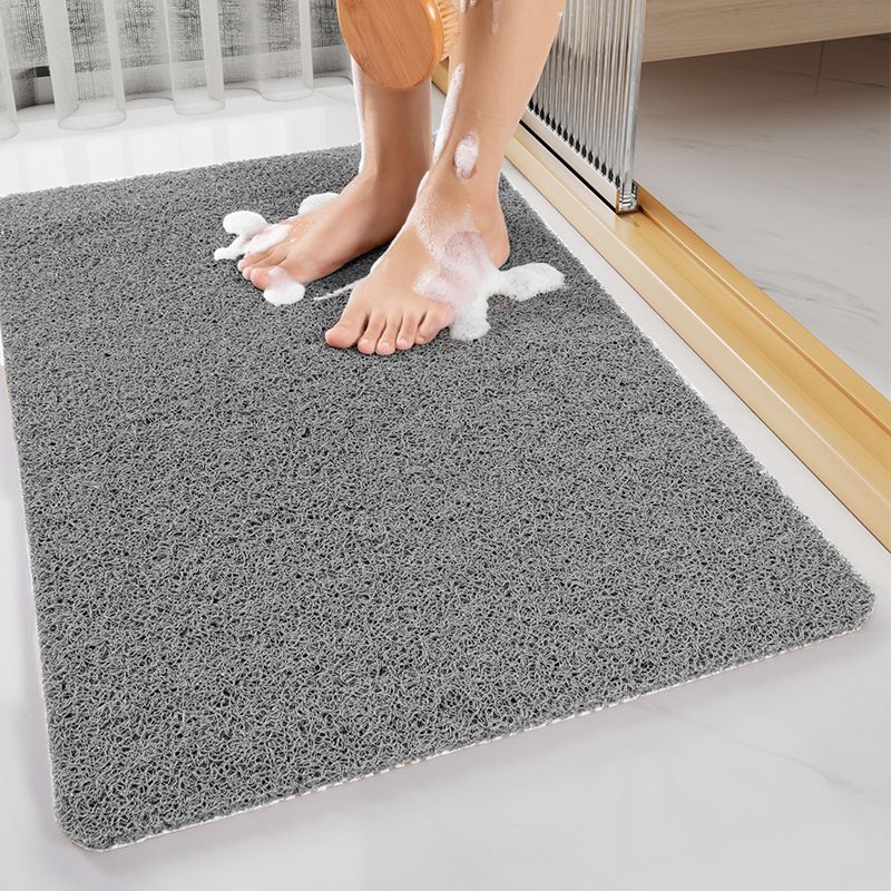 Quick-Dry Non-Slip Bathroom Mat 40 x 60 cm, Soft Loofah-Style Shower Rug, Gray — image 5