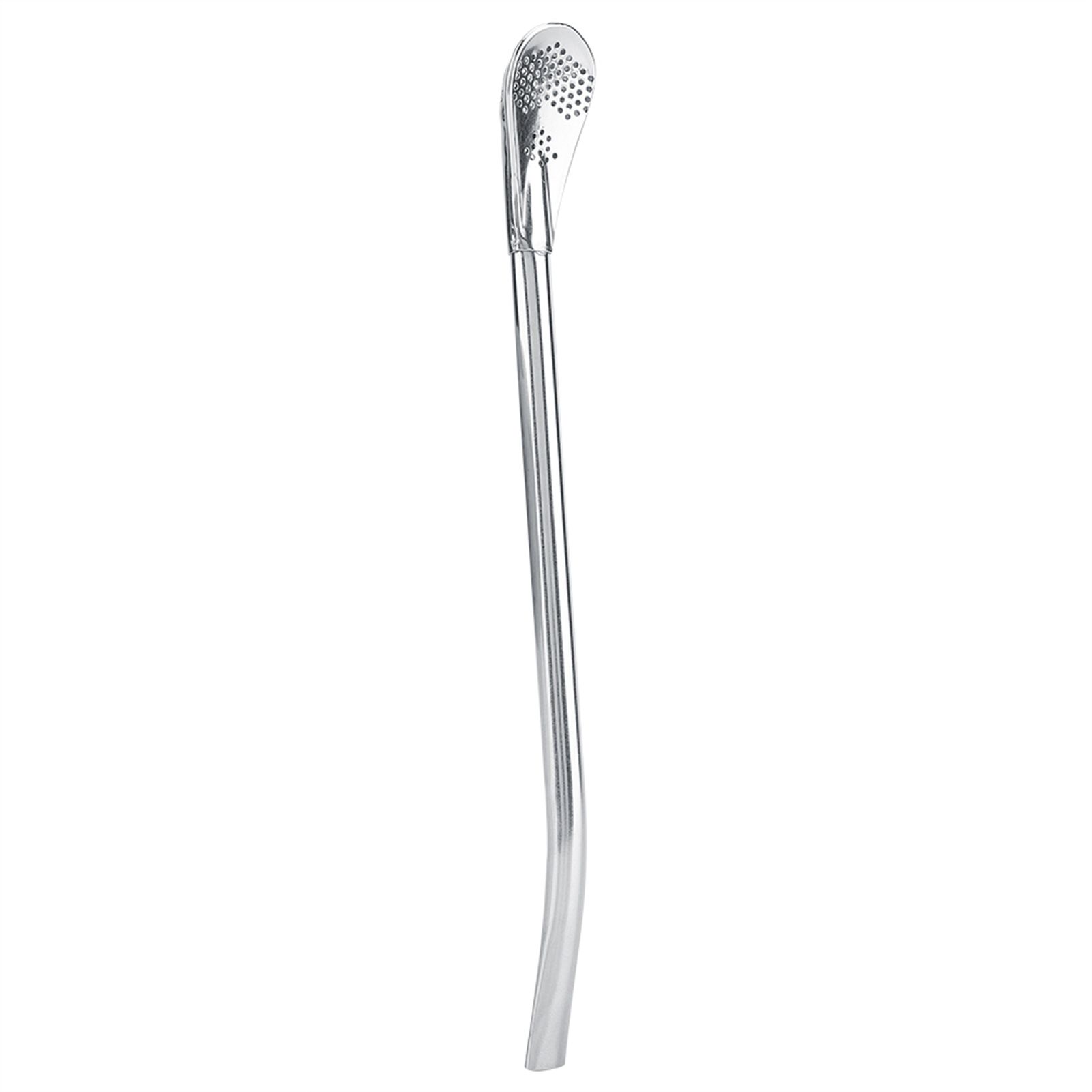 Stainless Steel Metal Drinking Straw Spoon Resuable Washable Cocktail Spoons L — image 6