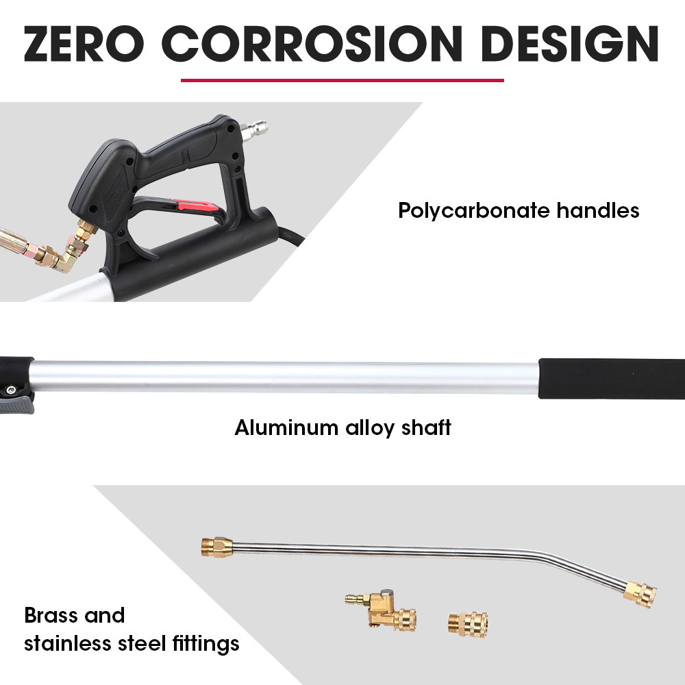 Jet-USA 4000PSI 5.5M Long Telescopic Universal Pressure Washer Cleaner Pole Wand Extension Lance — image 3