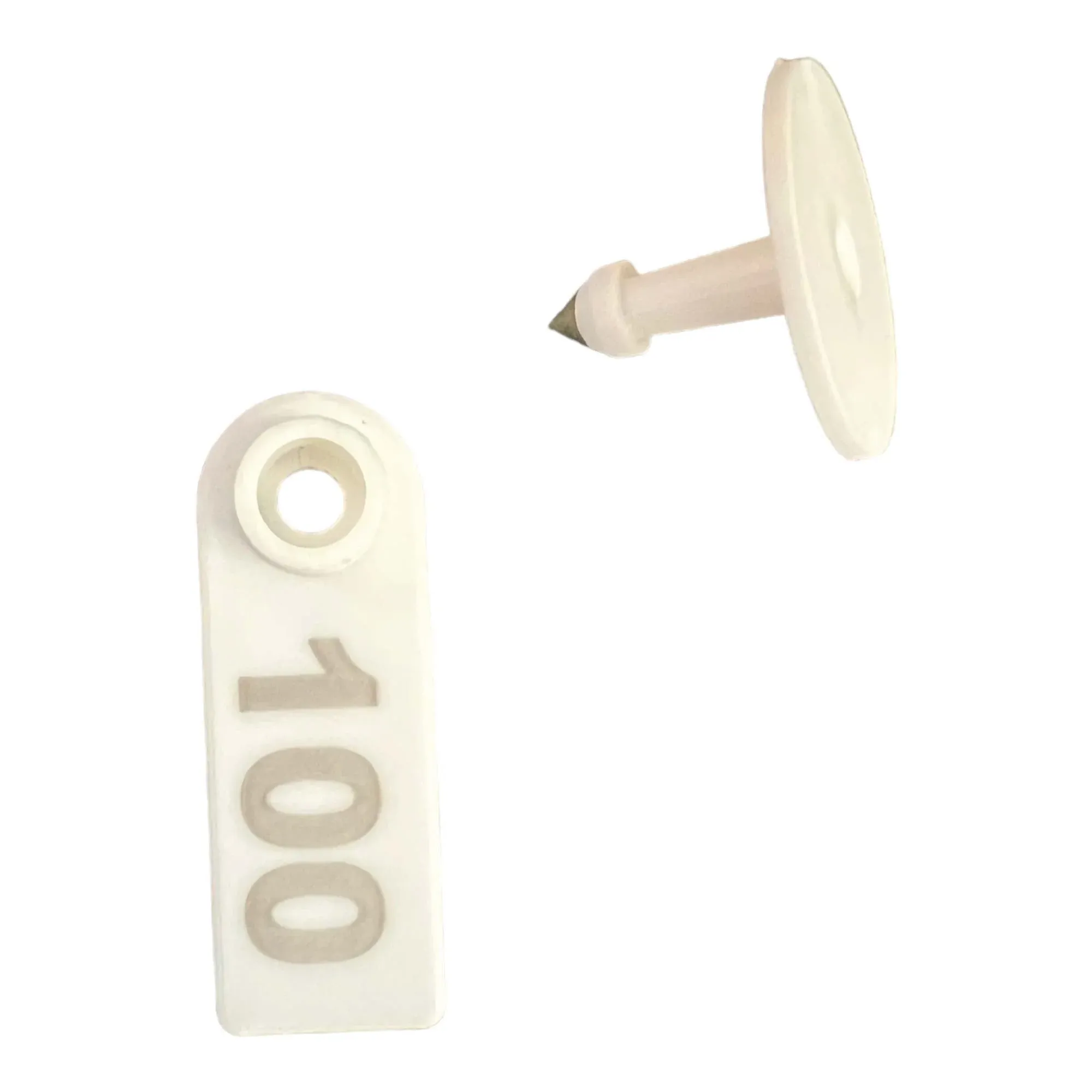 1-100 Cattle Number Ear Tag 5x2cm Set - Mini White Cow Sheep Pig Livestock Label โ image 2