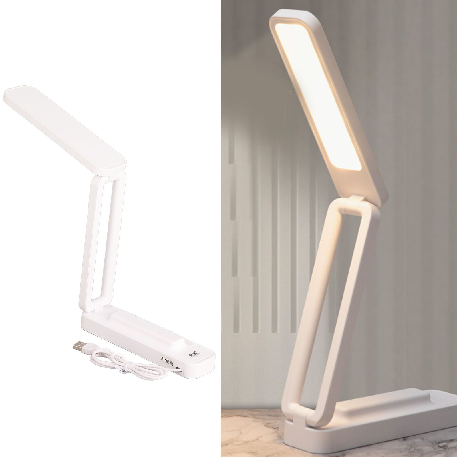 Desk Lamp Foldable Portable Plug in Soft Light Table Lamp for Office Home โ image 5