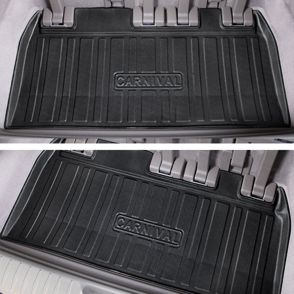 Cargo Mat Kia Carnival 2021-2023 Boot Liner Frunk Mat TPE Cargo Liner All Weather TPE Mat Accessories Rear Trunk Mat Water Proof โ image 3