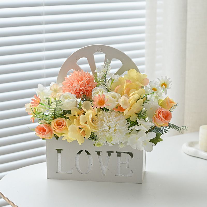 Artificial Sunflowers Wall Hanging Flowers Simulation Flower Basket Living Room - Multi-color - Size 5 — image 3