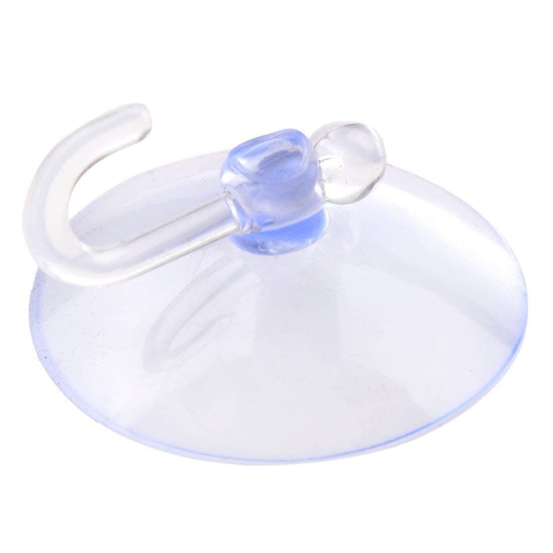 3 Pack Suction Cup Hooks, Clear Plastic Suction Cups Wall Hooks Transparent Reusable Suction Cups Sucker Pads Hooks (30mm) โ image 4