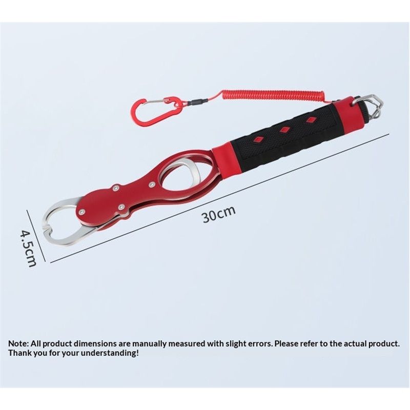Aluminum Alloy Fish Lip Gripper with Scale - Saltwater Fishing Grabber Tool, 360° Swivel Non-Slip Handle, Corrosion-Resistant Fish Holder for Caught Fish, Fish — image 5
