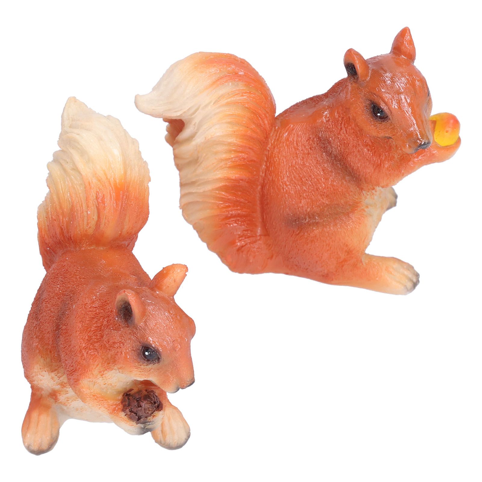 Resin Animal Squirrels Model Cartoon Squirrels Shaped Statue Decoration Synthetic Resin Micro Landscape Crafts for Home Garden Terrace YardStyle 2 — image 5
