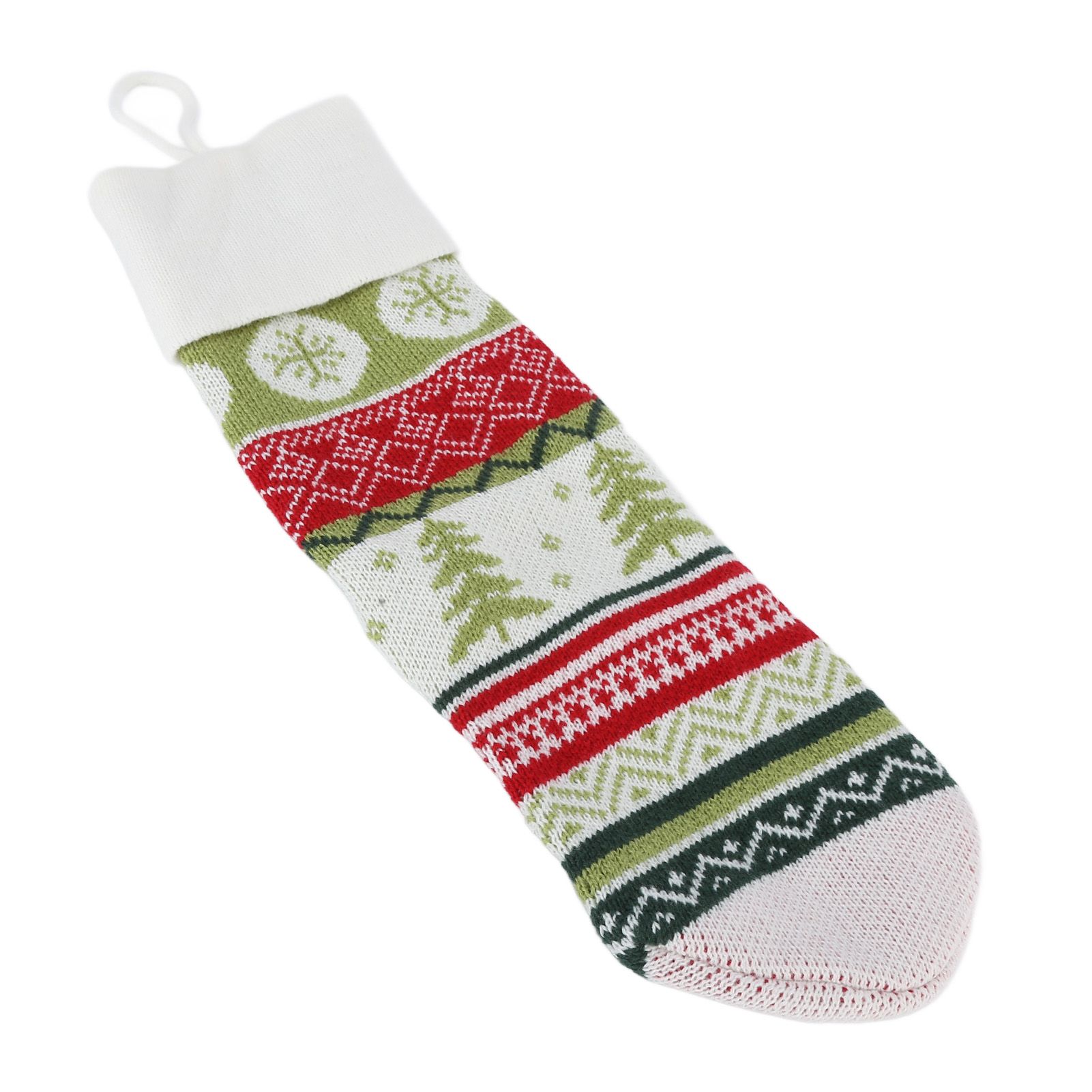 Christmas Decorations Children Sock Ornament Gift Bag Home Decoration for FestivalWhite Rope — image 3