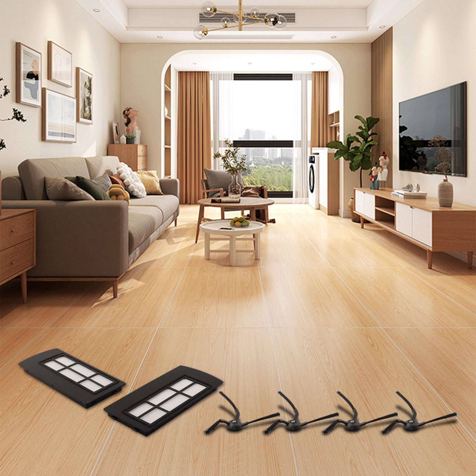 Long lasting Filters and Side Brushes Set for eufy Clean X9 Pro Vacuum Cleaner — image 6