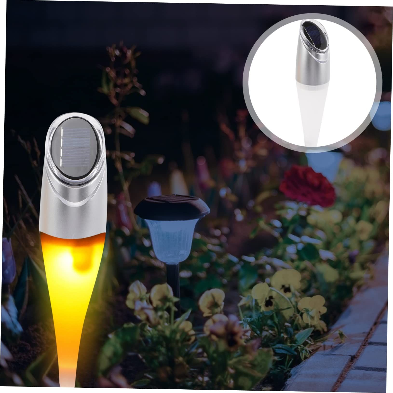 Solar Decorative Lights Solar Spike Light Spotlights for Outside Decorative Stake Light Solar Landscape Lights Outdoor Garden — image 2