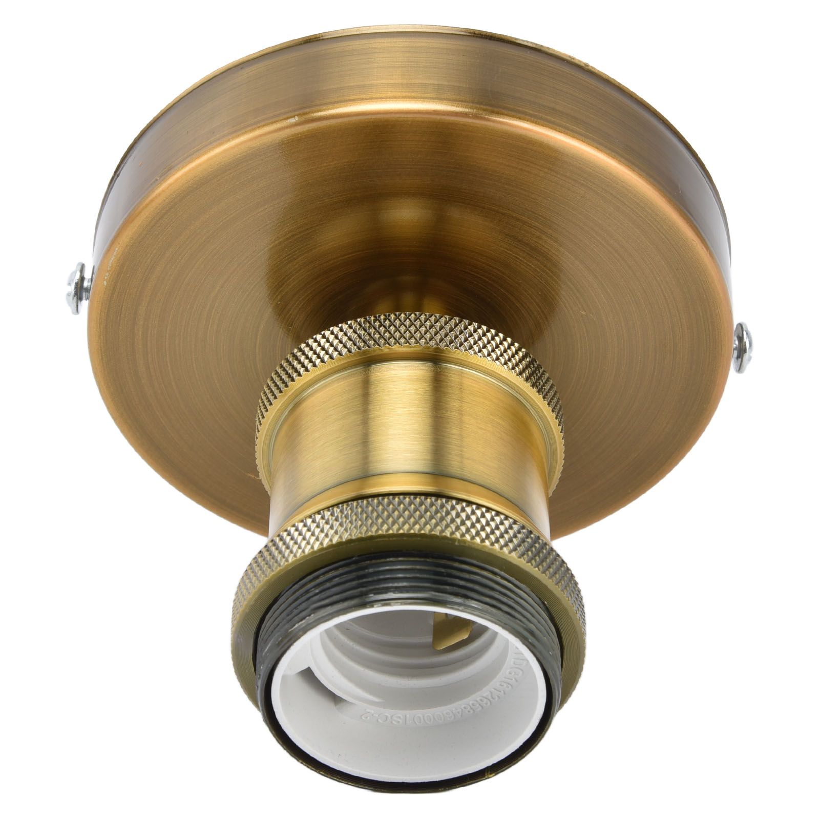 Vintage E26 E27 Lamp Socket Ceiling Lamp Holder with Accessories for Kitchen Bedroom Living Room 100‑240VAntique Gold — image 3