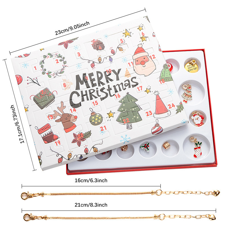 Sliver 24-Day DIY Christmas Advent Calendar Jewelry Kit โ image 4
