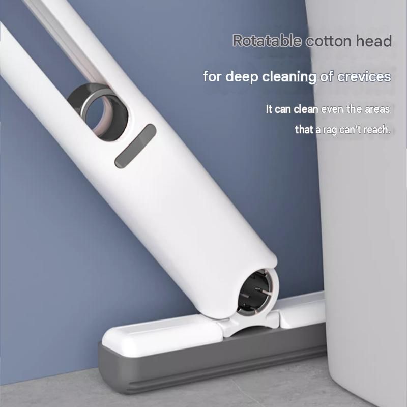 Mini Handheld Foldable Mop WIth ABS Handle and 1 Sponge Head- Hand-Free Squeeze Design - Compact Desktop Cleaner for Kitchen and Bathroom โ image 2