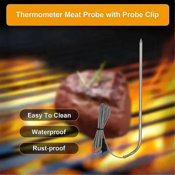 Meat Temperature Probe Replacement Set 9004190170, Stainless Steel Sensor Parts for 560, 800, 1050 and XL Digital Charcoal Grills, Silver โ image 5