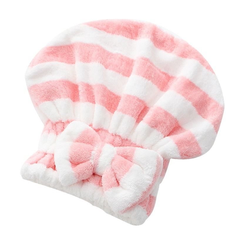 Microfiber Hair Drying Towels Hair Wrap with Bow-Knot Shower Cap Hair Turban, Bath Cap for Wet Hair, Bath Accessories for Women โ image 4