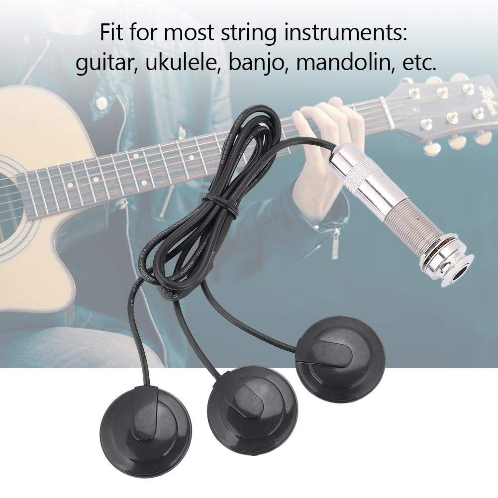 Guitar Pickup, Piezo Pickup Transducer for Acoustic Guitar Ukulele Mandolin Instruments Pickup accessories — image 5