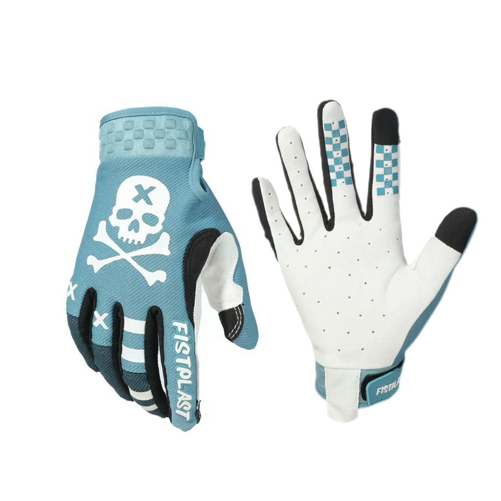 fistplast Motorcycle Gloves Full Finger Breathable. Light blue S